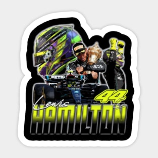 Lewis Hamilton Vintage Sticker